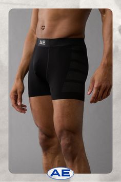 Anti-roll waistband bonded into interior for a clean look/Anti-microbial fabric with breathable mesh/Comfortable, supportive contoured pouch/Minimal flat cover stitching eliminates harsh lines under clothes/Knit turnback hem to prevent briefs from ri Breathable Fitted Athletic Shorts For Sports, Compressive Breathable Nylon Athletic Shorts, Breathable Compressive Nylon Athletic Shorts, Breathable Athletic Shorts With Medium Support For Training, Breathable Sporty Boxer Briefs For Sports Events, Functional Nylon Bottoms With Built-in Padding, Breathable Stretch Sportswear Boxer Briefs, Breathable Stretch Boxer Briefs Sportswear, Solid Micro-elastic Breathable Boxer Briefs