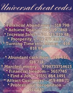 Manifestation Codes, Universal Codes, Switch Codes, Sacred Codes, Manifesting Money Affirmations, Money Spells Magic, Grabovoi Codes, Grabovoi Numbers, Money Spells That Work