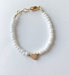 Bracelets are made with extra links to extend the size 1/2 inch beyond the size you ordered It is recommended that you take off the bracelets when you are not supervising your child Adjustable Minimalist 14k Gold Filled Charm Bracelet, Dainty Adjustable 14k Gold Filled Bracelet, Adjustable Dainty 14k Gold-filled Bracelet, Minimalist Adjustable Beaded Bracelets With Heart Beads, Minimalist Adjustable Heart Beads Beaded Bracelet, Minimalist Adjustable 14k Gold Filled Beaded Bracelets, Cute Handmade Gold Beaded Bracelets, Handmade 14k Gold Filled Beaded Bracelets, Handmade 14k Gold-filled Beaded Bracelets As Gift