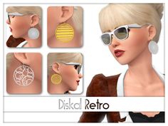 Kiolometro's Diskal Retro earrings Retro Earring