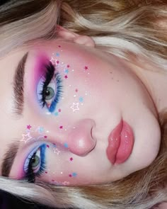 Cute Eye Makeup, Pride Makeup, Rave Makeup, Types Of Makeup, Eye Makeup Designs, Dope Makeup, Colorful Eye Makeup, Edgy Makeup