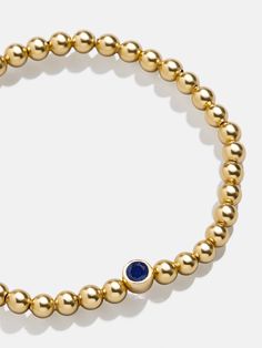 Elevate your everyday jewelry stack with the 18K Gold Birthstone Pisa Bracelet. Featuring your signature birthstone, this gold bracelet is the perfect blend of personal and chic. Dainty, delicate, and crafted out of 18k gold plated sterling silver, celebrate your birth month year round. This bracelet features 4mm beads. Minimalist Gold Bracelet With Gemstone, Minimalist Gold Bracelets With Gemstones, Gold Gemstone Bracelet In 14k Gold Filled, 14k Gold-filled Gemstone Bracelets, 14k Gold Filled Gemstone Bracelets, Classic Everyday Gemstone Bracelets, Elegant Gold Bracelet With Birthstone For Everyday, Elegant Everyday Gold Bracelet With Birthstone, Dainty Gold Bracelets With Gemstones