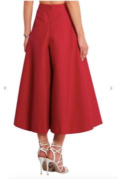 PDF sewing pattern for extra wide leg pants in plus sizes 1XL - 5XL Mid calf length A-line palazzo culottes with high waist, side seam pockets, back zipper and faced waistline. Enjoy a lot of movement with this show stopping trousers. Here's a link to size XS - XL https://etsy.me/3sazdT6 Please check the size chart and ask any questions about this item before you buy it. You'll get fabric yardage and short instruction on how to sew this garment. Please note, you'll need some sewing knowledge and A-line Pleated Skirt For Evening, High Waist Culottes For Evening, Chic A-line Bottoms For Party, Chic A-line Party Bottoms, Elegant Solid Color Full Skirt, Elegant Full Skirt In Solid Color, Solid A-line Bottoms For Party, Summer Evening A-line Bottoms, Solid Knee-length Bottoms For Evening