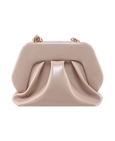 Formal Structured Beige Bag, Beige Structured Formal Bag, Beige Structured Bag For Formal Occasions, Glamorous Evening Leather Shoulder Bag, Chic Party Shoulder Bag With Magnetic Closure, Glamorous Leather Evening Shoulder Bag, Elegant Evening Box Bag With Magnetic Closure, Event Clutch With Detachable Strap, Chic Evening Clutch With Removable Pouch