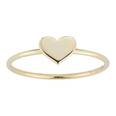 Worn by itself or with other rings, this 14k gold heart stackable ring by LUMINOR GOLD is a lovely addition to your everyday style. Worn by itself or with other rings, this 14k gold heart stackable ring by LUMINOR GOLD is a lovely addition to your everyday style. Metal: 14k gold Packaging: velvety pouch Plating: 14k gold Width: 1 mm Finish: polished Please note, due to the high value of this item, a signature may be required upon delivery. Size: 6. Color: Yellow. Gender: female. Age Group: adult Everyday 14k Gold Heart Stackable Rings, Gold Stackable Heart Cut Ring, 14k Gold Stackable Heart Cut Heart Ring, Stackable 14k Gold Heart Cut Ring, Gold Heart Stackable Rings In Fine Jewelry Style, 14k Gold Heart Shaped Stackable Rings, Gold Heart Shaped Stackable Rings Fine Jewelry, Stackable 14k Gold Heart Cut Heart Ring, Gold Heart Stackable Rings Fine Jewelry