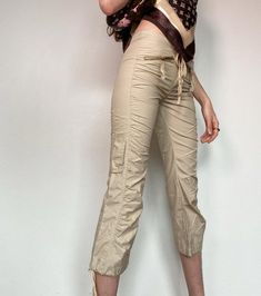 2000s CARGO pants Mid rise and a 3/4 length...so y2k.Pair it with a slogan tee and a trucker cap for ultimate 2000s Brittany vibes...Size 6Modelled on a size 6..$85..#cargopants #2000s #y2kfashion #y2k Y2k Style Summer Cargo Bottoms, Y2k Cotton Parachute Pants For Summer, Y2k Style Cotton Parachute Pants For Summer, Y2k Style Summer Cotton Parachute Pants, 90s Summer Cargo Bottoms, 90s Summer Cargo Style Bottoms, Spring Y2k Streetwear Pants, 90s Style Cotton Cargo Pants For Summer, Stretch Cargo Pants For Streetwear In Summer