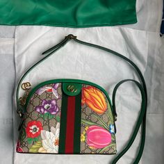 Beautiful Gucci Limited Edition Bag From 2020. New In Box. Includes Original Dust Bag, Original Box And Tags. Gold Hardware. Green Gucci Travel Bag, Gucci Multicolor Bag For Everyday Use, Gucci Multicolor Shoulder Bag For Daily Use, Green Gucci Crossbody Shoulder Bag, Gucci Green Crossbody Bag, Green Gucci Crossbody Bag, Green Gucci Bag For Everyday Use, Gucci Green Bag With Detachable Strap, Green Gucci Bag With Detachable Strap