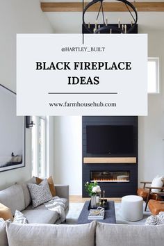 Floor to ceiling tall fireplace Black Subway Tiles, Tiled Fireplace, Fireplace Black, Paint Tile, Fireplace Tile Surround