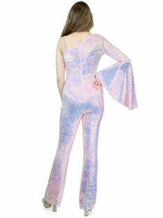 Marc Defang 8004 Sequin Bell Sleeve Pageant Jumpsuit Overskirt Fun Fashion Price is inclusive of overskirt Fully beaded jumpsuit Single off shoulder Bell sleeve Crystalized shoulder strap Option of matching overskirt Knitted inner comfort lining Available Sizes: 00-16 Available Colors: Baby Pink, Light Purple (Lilac) Summer Banquet Fitted Jumpsuits And Rompers, Fitted Jumpsuits And Rompers For Summer Banquets, Fitted Jumpsuits And Rompers For Summer Banquet, Floor-length Evening Bottoms For Spring, Spring Evening Floor-length Bottoms, Fitted Full Length Jumpsuits For Evening, Party Overalls Jumpsuits And Rompers, Elegant Pink Jumpsuit For Party, Spring Party Overalls Jumpsuits And Rompers