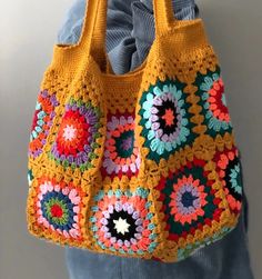 UAKISS - Black Granny Square Bag Women Colorful Cute Purse Checkered Crochet Shoulder Bags With Boho Style Yellow Black Handbags ·Height:36 cm Width:46 cm ·Manual measurement, size will have small error ·This bag is not lined. Multicolor Square Shoulder Bag With Mobile Phone Holder, Casual Multicolor Square Bag, Multicolor Hobo Bag For Daily Use, Casual Multicolor Square Hobo Bag, Multicolor Square Bag For Vacation, Multicolor Large Capacity Handheld Hobo Bag, Multicolor Rectangular Hobo Bag With Large Capacity, Multicolor Square Hobo Bag For Daily Use, Square Multicolor Hobo Bag For Daily Use