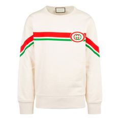 GUCCI Hoodie Gucci Hoodie, Gucci Sweatshirt, Stripe Sweatshirt, Unisex Gift, Striped Sweatshirts, Gucci Fashion, White Hoodie, White Long Sleeve, Mens Clothing Styles