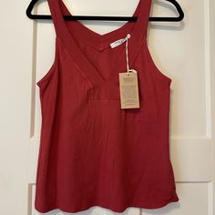 Project Social T Tank Top, New With Tags, Size S Red Relaxed Fit Tops For Everyday, Red Tops For Summer Loungewear, Red Summer Loungewear Tops, Red Relaxed Fit Sleeveless Top, Red Sleeveless T-shirt For Spring, Red Sleeveless Top With Relaxed Fit, Red Sleeveless Relaxed Fit Top, Casual Red V-neck Tank Top, Red Sleeveless Top For Loungewear