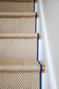 Prestige Mills, Arlen, Dune herringbone gold yellow bronze beige indoor outdoor carpeting custom stair runner The Carpet workroom Quincy Boston Massachusetts Panelling Stairs, Stairs Carpet Ideas, Stair Carpeting, Remodeling Stairs, Stair Master Workout, Stairs Quotes, Stair Panelling, Stair Carpet Ideas, Stair Panels