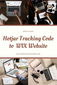 the words hotair tracking code to wx website on top of pictures of laptops and