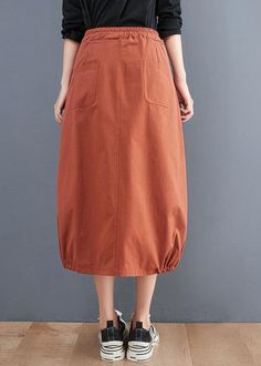 Organic Orange Tie Waist Pockets Casual Fall SkirtsFabric: Cotton 45%, Linen 55%Size & Fit: This garment fits true to size.Length: Size 2XL measures 30.03"from waist to hem.Waist:Fitted - very fitted at natural waist Hip: Loosely Fitted. room for hips. Hand Wash Cold. Trench Coat Fall, Orange Tie, Skirt And Blouse, Dark Khaki, Fall Skirts, Cotton Blouses, Nike Outfits, Faux Fur Coat, Casual Fall