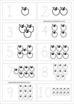 Matematik Prasekolah, Pre Writing Activities, Tracing Worksheets Preschool, Preschool Activities Toddler, Alphabet Worksheets Preschool, Printable Preschool Worksheets