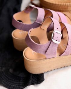 Musse & Cloud - Kaila Platform Sandals in Lilac – Shop Hearts Strappy Platform Sandals, Makeup Stain, Cute Sandals, Shoe Box, Sandal Espadrille, Platform Sandals, Perfect Pair, Deodorant, Espadrilles