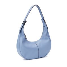 Time And Tru Farah Hobo Shoulder Strap Light Blue Handbag Women’s With Metal Accents .Nwt Fast Shipping Introducing The Time And Tru Farah Hobo Shoulder Strap Handbag, A Stylish Accessory Perfect For Any Occasion. This Bag Features A Crescent Shape With A Zip-Around Closure And Is Made Of High-Quality Synthetic Leather In A Beautiful Beige Color. The Bag Is Accented With Metallic Hardware And Buckle And Strap Accents For A Touch Of Glamour. With A Medium Size Of 14" Width, 13" Height, And 7" Dep Blue Baguette Bag With Large Capacity For Daily Use, Blue Baguette Shoulder Bag With Large Capacity, Daily Blue Leather Baguette Bag, Blue Leather Baguette Bag For Daily Use, Blue Baguette Bag For Travel, Blue Leather Baguette Bag For Everyday Use, Chic Light Blue Leather Shoulder Bag, Blue Baguette Bag Satchel For Shopping, Blue Baguette Bag With Removable Pouch