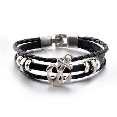 Gender: MenMaterial: MetalMetals Type: Zinc alloyBracelets Type: Charm BraceletsOrigin: Mainland ChinaCN: ZhejiangChain Type: NONEItem Type: BraceletsClasp Type: Hidden-safety-claspShape\pattern: ANCHORModel Number: CD07Fine or Fashion: FashionStyle: Hiphop/RockFunction: Mood Trackercategory: pulsera hombrestyle: bracelet cuir hommeCategory: ppulseras de cuero para hombres Leather Anchor Bracelet, Sterling Silver Charm Necklace, Sterling Silver Choker Necklace, Viking Men, Bracelet Viking, Sterling Silver Cross Necklace, Sterling Silver Heart Necklace, Sterling Silver Heart Pendant, Gothic Earrings