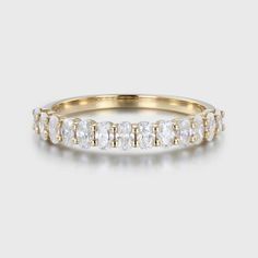 Discover timeless elegance with our Oval Cut Moissanite Wedding Band for Women. It's a symbol of love and sophistication. Wedding Band For Women, Yellow Gold Wedding Band, Moissanite Wedding Band, Vintage Trends, Vintage Wedding Band, Moissanite Wedding Bands, Symbol Of Love, Affordable Jewelry, Wedding Things