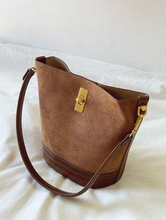 2023 New style. Simple leather bucket bag. Material: PU Leather Size: 8.2"H x 7.8"W x 5.1"D Designer Style ID: 8565 Chic Bucket Leather Bag with Shoulder Strap and Inner Pouch, Women's Everyday Handbag Everyday Bucket Shoulder Bag With Gold-tone Hardware, Gold-tone Hardware Bucket Shoulder Bag, Brown Top Handle Bucket Bag, Chic Shoulder Bucket Bag With Snap Closure, Chic Bucket Bag With Snap Closure As Shoulder Bag, Shopping Bucket Shoulder Bag With Hasp Closure, Leather Bucket Shoulder Bag With Gold-tone Hardware, Brown Leather Bucket Bag With Large Capacity, Brown Top Handle Bucket Bag For Everyday Use