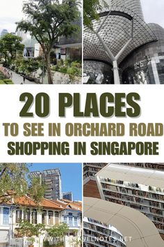 the top 20 places to see in orchard road shopping in singapore with text overlay