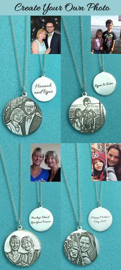 Photo necklace-the key to happiness.Happy moment always stay in our mind ,engrave memerial photo on this special jewelry ,Circle ,Oval,Star,Heart shape for your option.Which one is your favorite from getnamenecklace Father's Day Engraved Keepsake Jewelry, Father's Day Keepsake Engraved Jewelry, Personalized Pendant Jewelry For Father's Day, Customizable Silver Jewelry For Keepsakes, Personalized Couples Necklaces For Anniversary Gift, Personalized Couples Necklaces For Anniversary, Customized Silver Jewelry For Keepsake, Personalized Couples Necklace For Anniversary, Etched Sterling Silver Necklace For Gift