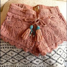 Reposhing This Item I Purchased From @Isabella2424. Loved It, But Ready To Rotate For Something New. Questions? Leave A Comment Below! Bohemian Summer Shorts, Bohemian Shorts For Beach Season, Beach Shorts With Lace Trim, Short Beach Shorts With Lace Trim, Short Shorts With Lace Trim For Beach, Bohemian Crochet Shorts For Spring, Bohemian Beach Shorts, Bohemian Vacation Shorts, Bohemian Crochet Bottoms For Beach