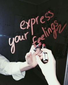 Writing In Mirror, Write On Mirror, Lipstick On Mirror, Writing On Mirror, Cream Aesthetic, Self Love Affirmations, Writing Quotes, Baddie Quotes