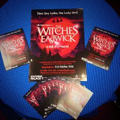 the witches eastwick dvd collection on a blue table