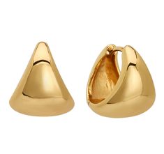 The Vivienne Hoop Earrings will look stunning with any outfit. These eye-catching gold hoop earrings feature a unique graduated triangular design, and measure 15mm in size. - Measures 15 mm in diameter- Hypoallergenic, water-resistant- Heavy 18kt Gold Plate over brass with e-coating for extra longevity ** Our pieces are plated 1 micron thick, industry standard is .125. Quality is extremely important to us, and we wanted to ensure these pieces will last and work well for sensitive ears Modern Triangle Gold Hoop Earrings, Fashion Png, The Vivienne, Statement Earring, Earrings In Gold, Sensitive Ears, Gold Hoop, Gold Hoop Earrings, Statement Earrings