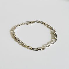 metrix jewelry chunky chain bracelet in sterling silver Classic White Gold Bracelets With Chunky Chain, Classic White Gold Bracelet With Chunky Chain, Classic White Gold Chunky Chain Bracelet, Modern Sterling Silver Bracelet With Chunky Chain, Classic Sterling Silver Bracelet With Chunky Chain, Classic Chain Bracelet With Chunky Oval Links, Classic Chunky Chain Bracelet With Oval Links, Sterling Silver Bracelets With Chunky Chain In Oval Link, Classic Sterling Silver Chunky Chain Bracelet