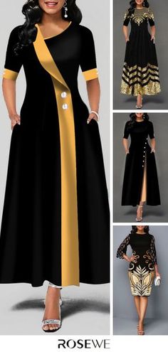 Black Plus Size Dress, Long African Dresses, Color Block Maxi Dress, African Print Dress Designs, Fashion Dresses Online, African Print Fashion Dresses, African Fashion Women, Latest African Fashion Dresses