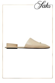 Tory Burch's Pierced mules feature a high-shine leather sole and a napa leather lining for a luxurious feel. Square toe Slips on Leather upper Napa leather lining Leather sole Imported ABOUT THE BRAND Modern Beige Leather Mules, Luxury Beige Leather Mules, Leather Mules, Tory Burch, Leather Upper, Slip On, Square, Leather