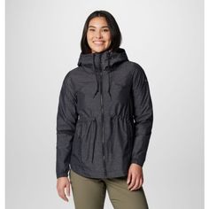 Take chilly days in stride with this lightweight hooded jacket, featuring adjustable drawcord details to seal in warmth and light rain-and-stain defying technology. Spring Windbreaker With Functional Drawstring For Outdoor Activities, Urban Hooded Outerwear With Functional Drawstring, Urban Outerwear With Functional Drawstring For Outdoor Activities, Winter Techwear Outerwear With Functional Drawstring, Fall Techwear Outerwear With Functional Drawstring, Techwear Outerwear With Functional Drawstring For Fall, Spring Outdoor Windbreaker With Functional Drawstring, Urban Winter Windbreaker With Functional Drawstring, Urban Windbreaker With Functional Drawstring For Winter