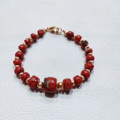 WOW Coral Bracelet, 100% Natural Italian Red Coral Bracelet, Red Coral Handmade Charming Bracelet, Best Quality Smooth Beads Bracelet... Gemstone : Natural Red Coral  Bracelet Weight : 56 Carat   Bracelet Length;- 7 Inches  Color : As Seen In Picture Payment policy We accept the payment via PayPal only. Shipping policy We Ship the item as per our shipping policy once we receive the payment. We understand that getting your items quickly is important to you, so we make every effort to process your Red Faceted Beads Bracelet, Traditional Red Faceted Beads Bracelet, Adjustable Red Coral Jewelry, Gift Jewelry With Hand-strung Red Coral, Hand-strung Red Coral Jewelry As A Gift, Adjustable Round Red Coral Jewelry, Hand-strung Red Coral Jewelry Gift, Hand-strung Red Coral Jewelry For Gifts, Red Round Beads Bracelet As Gift