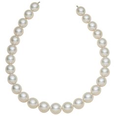 Shape: Oval Complexion: Flawless Nacre: Tight Lustre: AAA/AA Colour: White / Green overtone Type: Cultured Australian South Sea pearls Size: 15 - 17 mm Pieces: 27 Momme: 41.65 GUARANTEED NATURAL COLOUR AND LUSTRE These pearls display their natural colour and lustre and have not been subjected to chemical enhancements or processes. SUSTAINABLE Australian South Sea pearls are cultured through a respectful partnership with nature. Australia’s wild pearl oyster fishery is certified by the Marine Stewardship Council for sustainability and minimisation of environmental impact. AUTHENTIC Every pearl is accompanied with a Certificate of Authenticity. product of Paspaley Pearling Company Pty. Limited. Pearl Oyster, Oyster Pearl, The Marine, South Seas, Pearl Strands, South Sea Pearls, Sea Pearls, Pearl Size, Fine Jewellery