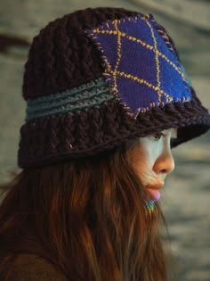 Editor's NotesMISU A BARBE's new collection 'taste and though' will add elegance to your outfit. - Cross stripe bucket hat- Modern Casual style- Wearable item- Soft and warm wool texture- Colorful fabric and weaving textureMeasuremets(in.)- One size- Circumference: 22.4in.-23.6in.- Height 9.1in.Composition & Care- wool 100- Dry cleaning- Avoid heat and humidDesigner- by MISU A BARBE Funky Crochet, Wool Texture, Crochet Wig, Colorful Fabric, Wool Textures, Winter Fashion Outfits Casual, Crochet Winter, Diy Hat, Knitted Hat