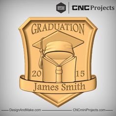 the graduation badge for james smith is shown in this graphic file, which includes an image of