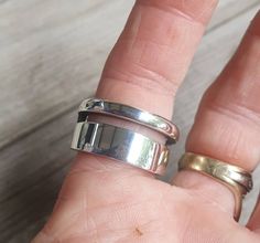 "Wide plain ring solid sterling silver Modern unisex band It weights 12 -14.4 gms(depending on the size) 15 mm (1/2\") wide" Modern Wedding Ring, Modern Wedding Rings, Plain Ring, Plain Rings, Wide Ring, Wide Rings, Ring Sterling Silver, Modern Wedding, Wedding Ring