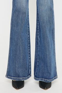 Take your denim game up a notch with our Jessica Denim Flare Jeans! These high rise jeans feature a medium stone wash and clean, non-distressed design for a polished look. The double stitch side seam and comfort stretch fabric provide both style and comfort. With a 10.5" rise and 34" inseam, these flare jeans are perfect for any occasion. Styling Tip: Add a blazer and take these non distressed beauties straight to the office. Material Content: 99.3% Cotton 0.7% Spandex High Waist Flare Jeans, High Rise Flare Jeans, Denim Flare Jeans, Cat Whiskers, Fashion Enthusiast, Leg Design, Romper Dress, Denim Flares, China Fashion