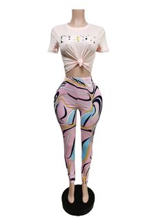 Take your attitude to a whole new level with this Pucci Graphic Two Piece Set. Featuring a soft spandex stretch material with a graphic crop top and matching abstract design high waist leggings, we are in love. Simply pair with minimal accessories, heels and wear with confidence. Graphic Crop Top, Minimal Accessories, Hip Lifts, High Waist Leggings, Alphabet Print, Two Piece Set, Two Piece Sets, High Waisted Leggings, Abstract Design