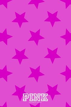 pink stars with the word pink on them