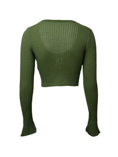 ⚡Buy 2024 Lace up Navel Knit Crop Top Green S under $25.00 in Shirts at AnotherChill.com Online. Style: Casual/Street/Sweet/Y2K/Vintage/Sexy/Vacation. Fabric Content: Polyester, Spandex. Fit Type: Slim fit. Neckline: Split Neck. Sleeve Length: Long Sleeve. Unique Design: Elevate your fashion game with this lace-up women's cardigan crop top. Its bell sleeves and lace-up front make it truly unique and playful.. Comfortable Fabric: Crafted from a blend of polyester and spandex, this knitted top is Fitted Green Fine Knit Sweater, Green Fitted Knit Top For Fall, Fitted Green Knit Top For Fall, Fitted Green Ribbed Knit Top, Fitted Green Knit Top, Green Knit Fitted Top, Green Fitted Soft Knit Sweater, Fitted Green Soft Knit Sweater, Fitted Knit Cardigan With Crew Neck