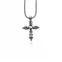 Cross with Skull Motif Handmade Sterling Silver Men Charm Necklace, Skull Silver Gothic Jewelry, Cross & Skull Punk Necklace, Memorial Gift These 925K Sterling Silver Biker Cross with Skull Necklace photos are taken with original and every item has handmade engraving details. It's very elegant and classy for everyday use but also can be preferred as a gift for friends and family for an eternal memorial. We prepared a new collection for your loved ones which is a gift selection from BySilverStone Gothic Silver Box Chain Necklace, Gothic Cross Necklace With Oxidized Finish, Gothic Oxidized Cross Necklace, Silver Cross Necklace With Charms, Sterling Silver Necklace With Oxidized Cross Pendant, Gothic Cross Pendant With Oxidized Finish, Gothic Oxidized Cross Pendant Jewelry, Silver Crucifix Necklace With Charms, Symbolic Sterling Silver Cross Necklace