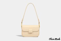 Olivia Mark - Bolso bajo el brazo femenino nuevo diseño de moda marea pequeño bolso cuadrado hombro crossbody Color Rice, Rice White, Street Trends, Underarm Bag, Green And Khaki, Save The Planet, Bird In Bag, Square Bag, Pocket Detail