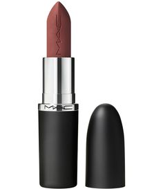 MAC's iconic lipstick has been maxed out to give lips more with a silky-matte finish and good-for-lips formula that looks richer&#x2C; feels better and lasts longer. Get more color with full-coverage&#x2C; pigment-rich payoff in MAC's widest range of artist-approved shades. Get more comfort with a creamy blend of coconut oil&#x2C; shea butter and cocoa butter that conditions and nourishes lips. Get more care with instant and e Mac Lipstick Velvet Teddy, Mac Lipstick Collection, Mac Beauty Products, Mac Lipstick Shades, Mac Velvet Teddy, Red Lipstick Matte, Mac Matte Lipstick, Velvet Teddy, How To Look Rich