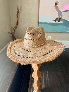 Wide brim raffia seashell western summer hat Woven Wide Brim Straw Hat For Rodeo, Wide Brim Woven Straw Hat For Rodeo, Bohemian Fedora Straw Hat For Warm Weather, Bohemian Fedora Panama Hat For Warm Weather, Bohemian Cream Panama Hat For Beach, Cream Straw Hat With Curved Brim For Country Events, Cream Bohemian Panama Hat For The Beach, Cream Bohemian Panama Hat For Beach, Wide Brim Woven Sun Hat For Rodeo