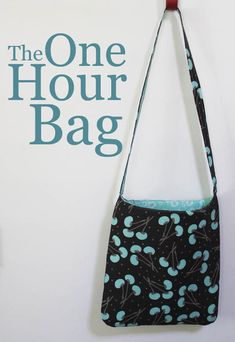 the one hour bag is hanging on a wall