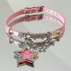 [$8.23]Pink Star Pendant PU Choker Cheap Pink Star-shaped Necklaces, Affordable Pink Star Necklaces, Pink Festival Jewelry, Cheap Pink Star-shaped Necklace, Adjustable Star Choker, Trendy Star Charm Choker, Pink Adjustable Choker, Pink Adjustable Chain Choker, Pink Adjustable Choker With Chain